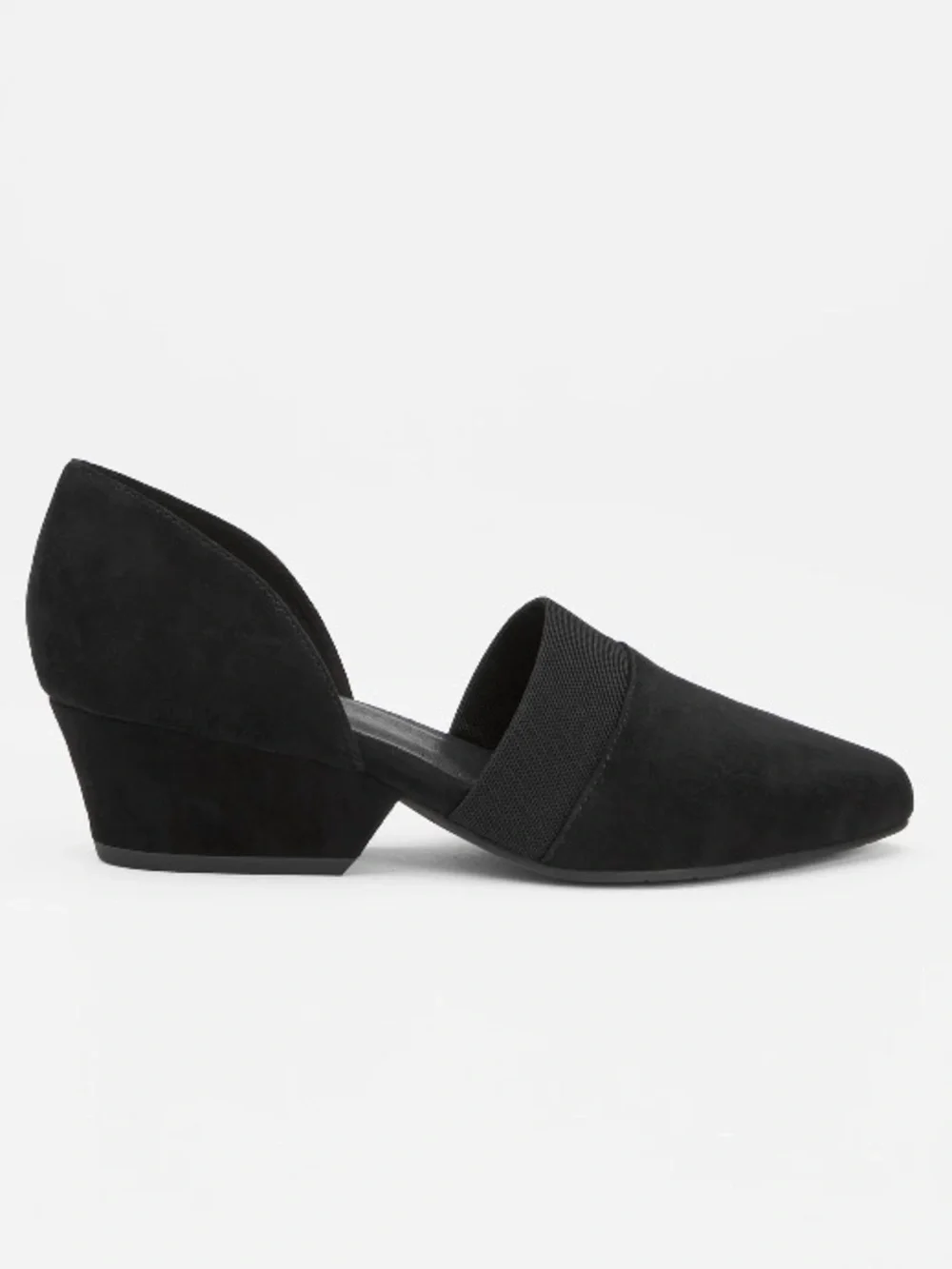 Eileen Fisher | Hilly Wedge D'Orsay Pump Black Suede 8